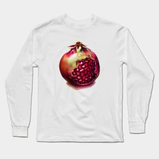 Pomegranate Seeds Shining like Jewels Long Sleeve T-Shirt